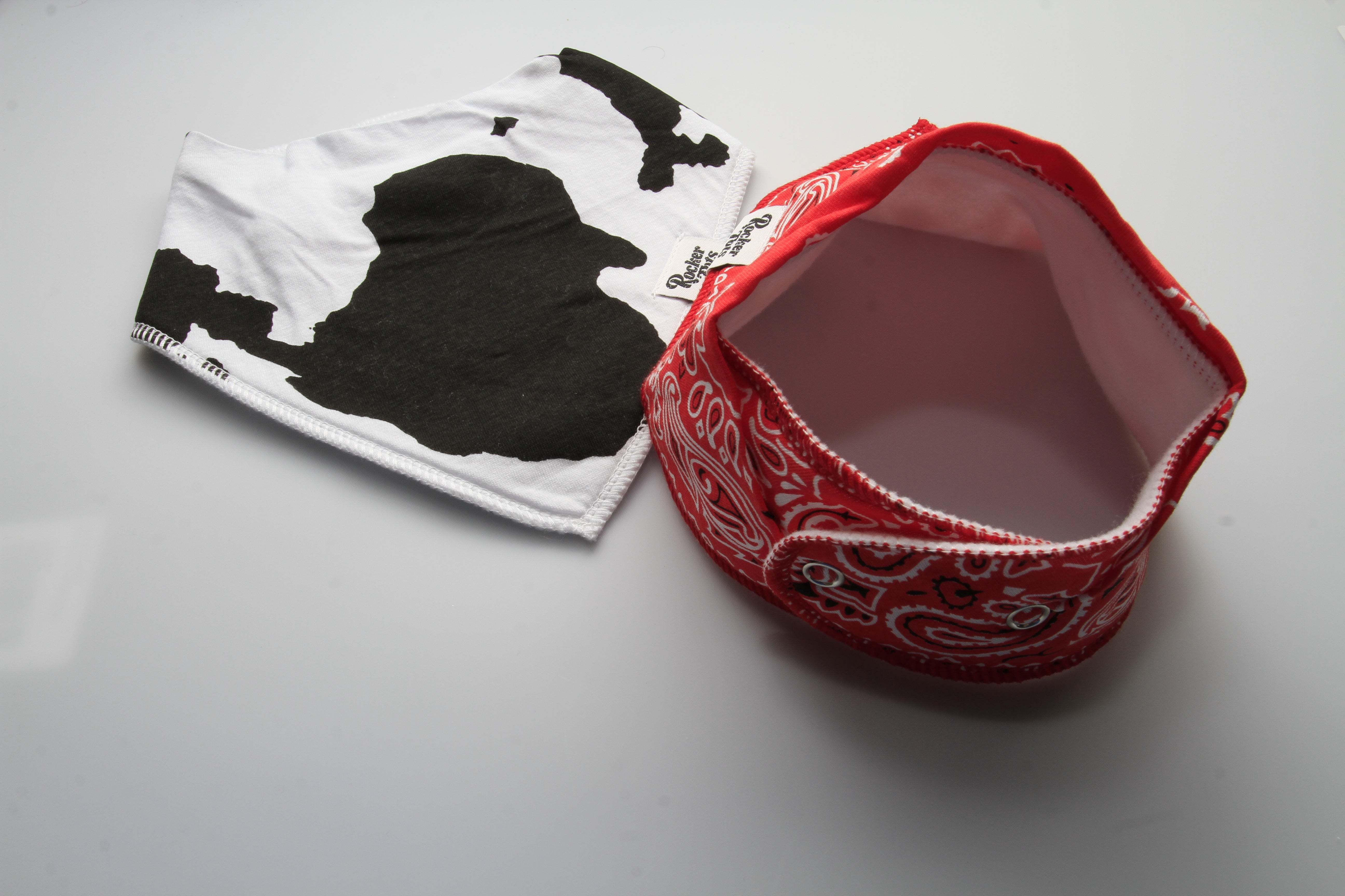 cotton muslin baby snap bibs rock 4 pack