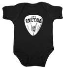 Guitar Pick born to metal black and white
