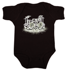 Baby rock onesie romper drums black