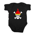 Jolly Roger Baby Onesie Black