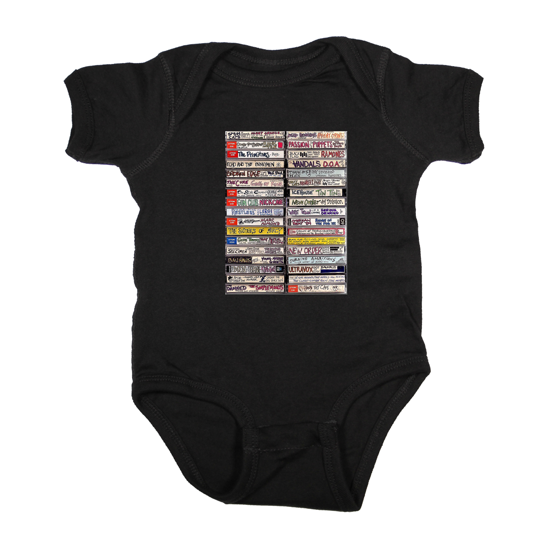 Baby Rock shirt - black punk mixtape onesie