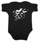 Vampire bats baby onesie black