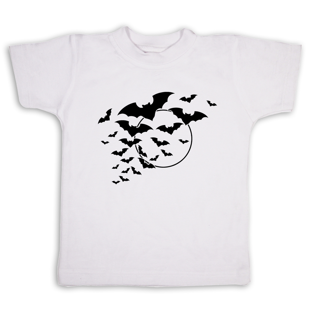 Vampire bats toddler shirt white