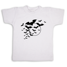 Vampire bats toddler shirt white