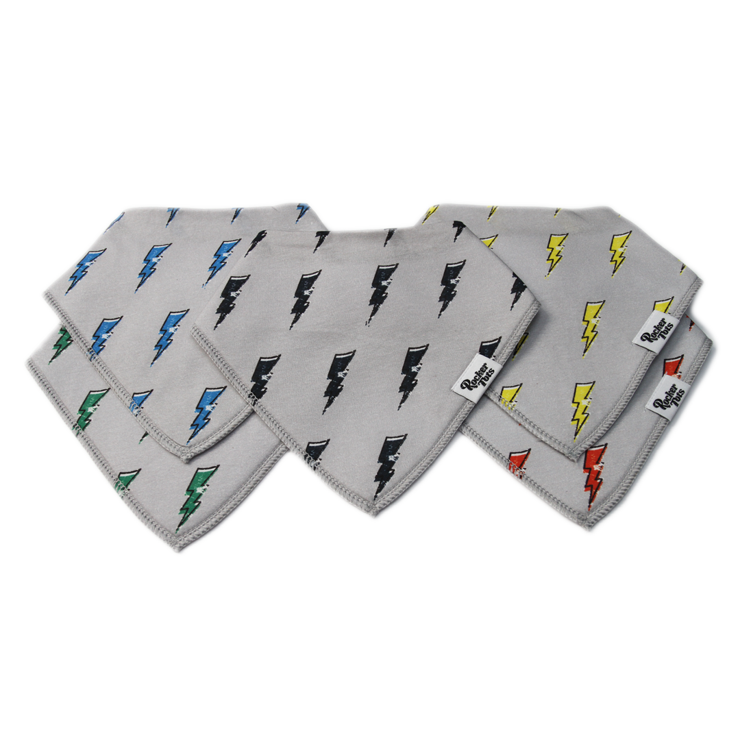 cotton muslin baby snap bibs lightening pack of 5