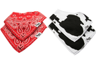 cotton muslin baby snap bibs cow bandana