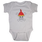 Jolly Roger Baby Onesie White
