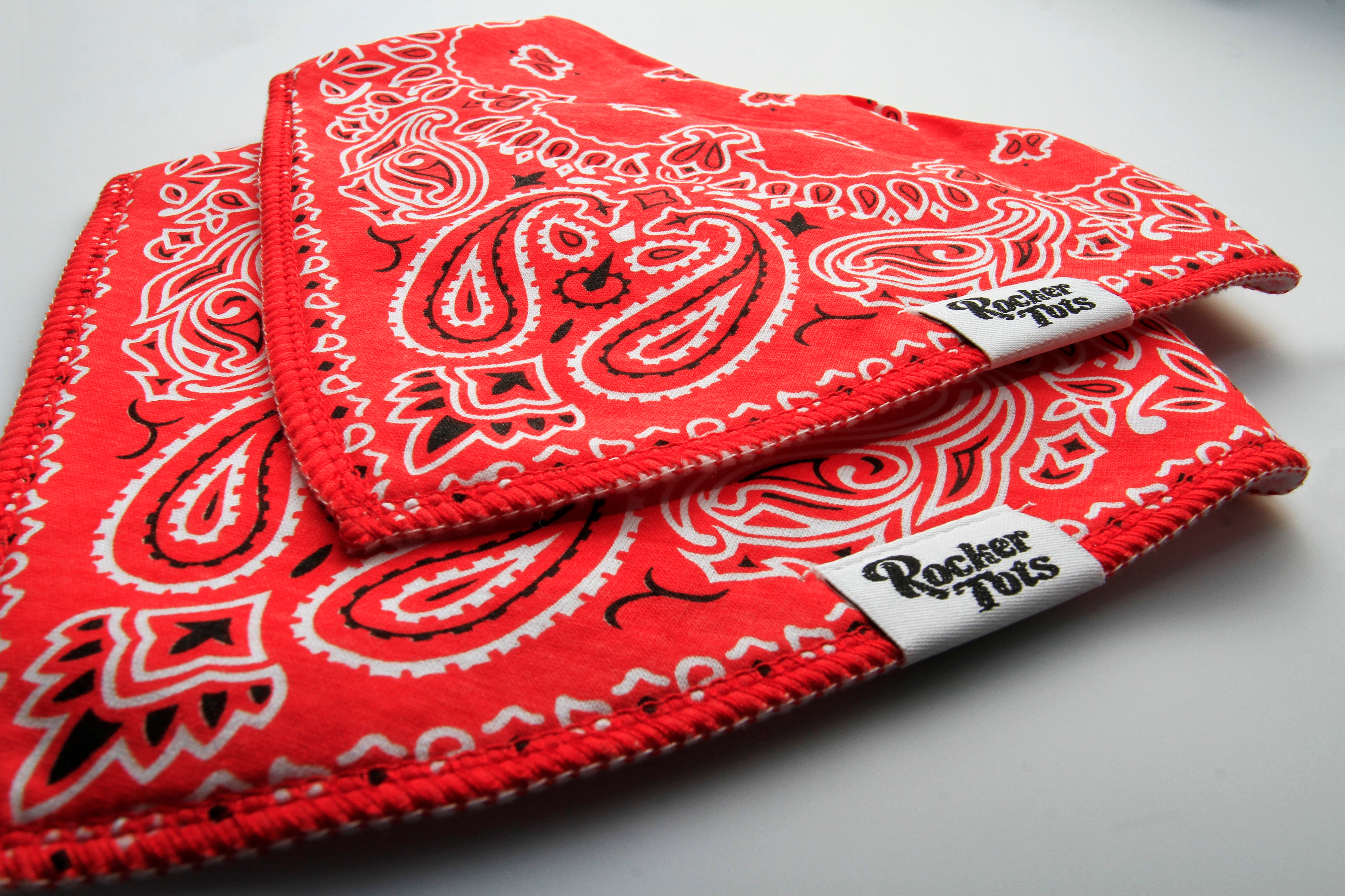 cotton muslin baby snap bibs bandana style