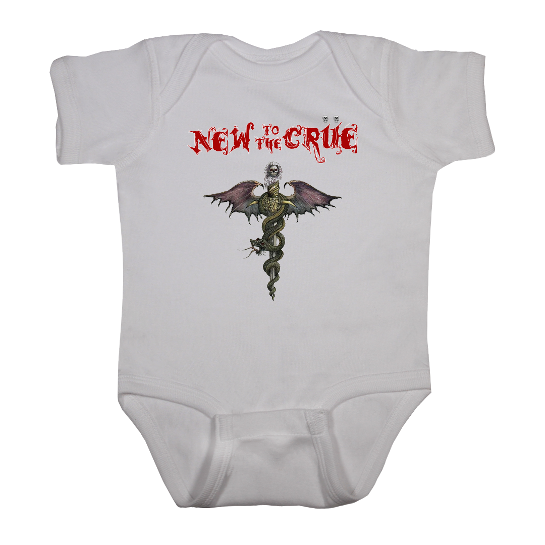 New to the Crue Motley band onesie white
