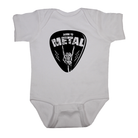 Guitar Pick born to metal white and black