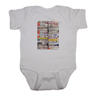 Punk Rock Onesie Mix Tape White
