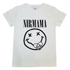 Mom Dad Adult band shirt Nirvana Nirmama white