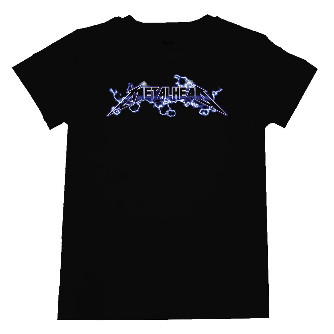 Kid toddler baby adult heavy metal shirt metalhead metallica black